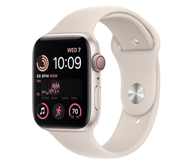 Apple Watch SE 2 44/Starlight Aluminum/Starlight Sport LTE - 1071024 - zdjęcie